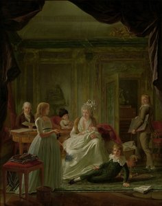 Porträt von Aernout van Beeftingh, seiner Frau Jacoba Maria Boon und ihren Kindern