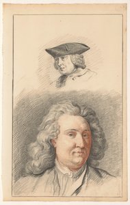 Zwei Männerköpfe von Nicolaes Muys