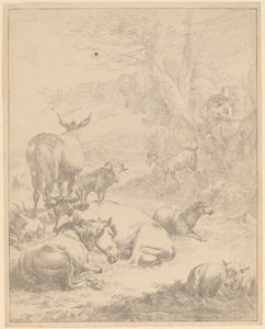 Ruhende Herde von Nicolaes Pietersz Berchem