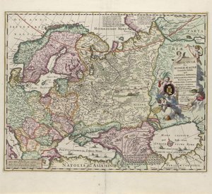 Karte von Russland, zweite Hälfte des 17. Jahrhunderts von Nicolaes Visscher
