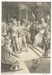 Christus vor Kajafas von Nicolaes de Bruyn