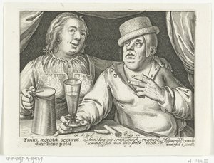Trinkender Mann und Frau