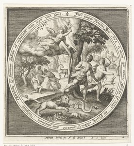 Vertreibung aus dem Paradies von Nicolaes de Bruyn