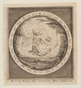 Erster Tag: Die Schöpfung von Himmel und Erde, aus Die Schöpfung bis zur Vertreibung aus dem Paradies von Nicolaes de Bruyn