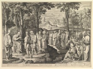 Johannes der Täufer predigt in der Wüste, ca. 1527-28