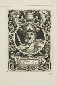 Josua, Tafel vier aus Die neun Helden von Nicolaes de Bruyn
