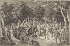 Judaskuss und Verhaftung Christi von Nicolaes de Bruyn