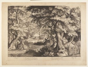 Johannes der Täufer in der Wildnis von Nicolaes de Bruyn