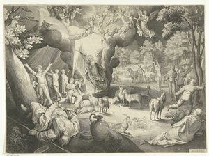Verkündigung an die Hirten von Nicolaes de Bruyn