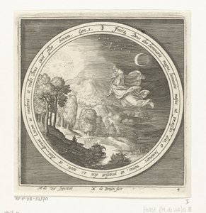 Vierter Tag der Schöpfung: Gott erschafft Sonne, Mond und Sterne (Serie: Von Schöpfung bis Vertreibung aus dem Paradies) von Nicolaes de Bruyn