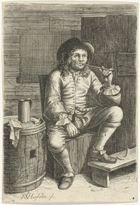 Rauchender Mann von Nicolaes van Haeften