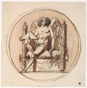 Allegorie auf die Gerechtigkeit. Studie für ein Relief am Freiheitsdenkmal von Nicolai Abildgaard