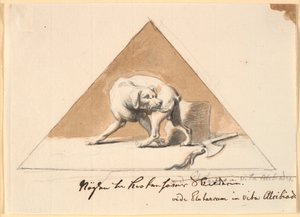 Ein Hund mit einem abgehackten Schwanz von Nicolai Abildgaard