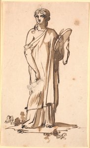 Eine Frauenfigur mit einem Krug in der rechten Hand von Nicolai Abildgaard