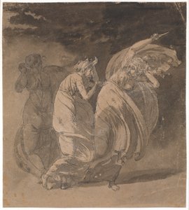 Julia und Fulvia. Szene aus Voltaires "Le Triumvirat", 4. Akt von Nicolai Abildgaard