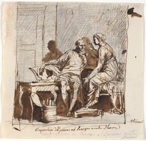 Seneca und Epicharis verschwören sich gegen Nero