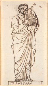 Terpsichore, die Muse des Tanzes von Nicolai Abildgaard