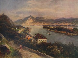 Rolandseck - Insel Nonnenwerth und Siebengebirge, 1923