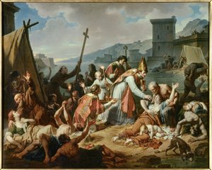 Hingabe von Monsignore de Belsunce während der Pest von 1720 in Marseille