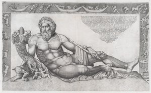 Speculum Romanae Magnificentiae: Der Tiber, Mitte des 16. Jahrhunderts