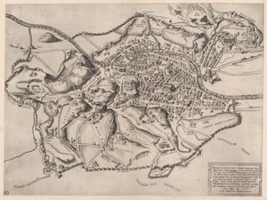Speculum Romanae Magnificentiae: Blick auf Rom von Osten von Nicolas Beatrizet