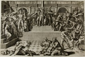 Das Massaker der Unschuldigen von Nicolas Beatrizet