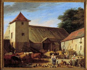 Bauernhof von Nicolas Bernard Lepicie
