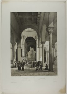 Ancona: Innenraum von St. Syriacus, Tafel 38 aus Italie Monumentale et Pittoresque von Nicolas Chapuy