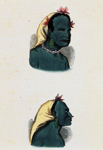 Vanou-Eingeborener und Vanou-Häuptling (Vanikoro)