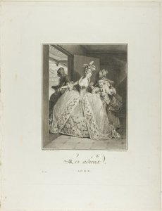 Abschiede, aus Monument du Costume Physique et Moral de la fin du Dix-huitième siècle