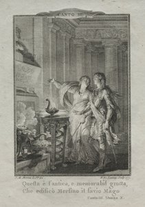 In der Grotte von Merlin, dem Zauberer, 1771 von Nicolas Delaunay
