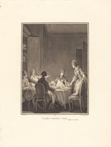 Sophie, beruhigen Sie sich von Nicolas Delaunay after Jean Michel Moreau