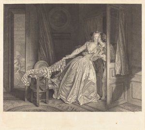 Der gestohlene Kuss von Nicolas François Regnault after Jean Honoré Fragonard