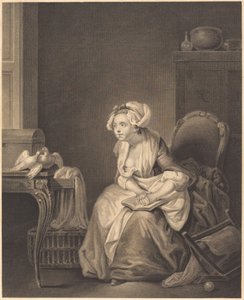 Die erste Liebeslektion von Nicolas Joseph Voyez after Jean Baptiste Greuze