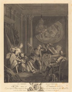 Der Weg des Glücks von Nicolas Joseph Voyez after Pierre Antoine Baudouin
