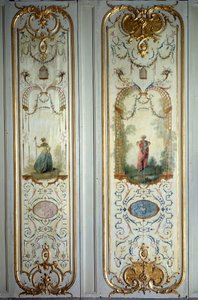 Bemalte Tafel des Hôtel de Peyrenc