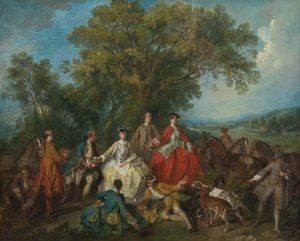 Picknick nach der Jagd