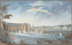 Ansicht und Perspektive des Schlosses von Chenonceaux