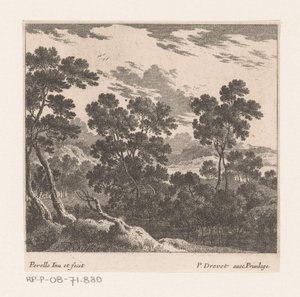 Landschaft mit Bäumen von Nicolas Perelle