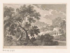Landschaft mit Bäumen am Wasser (Boslandschaften)