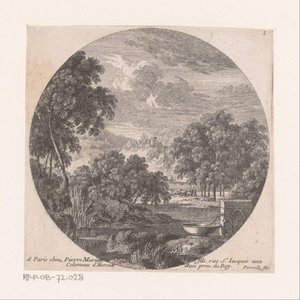 Flusslandschaft mit Quelle von Nicolas Perelle