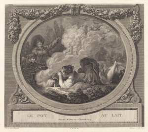 Der Milchtopf von Nicolas Ponce after Jean Honoré Fragonard