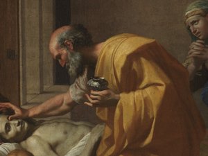 Letzte Ölung, aus den Sieben Sakramenten, 1638-40 von Nicolas Poussin
