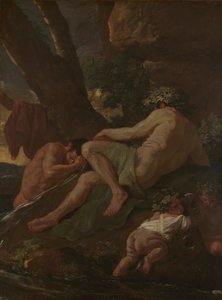 Midas wäscht sich an der Quelle des Pactolus, ca. 1627 von Nicolas Poussin