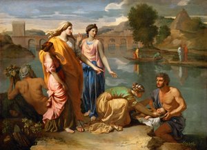 Moses aus dem Wasser gerettet