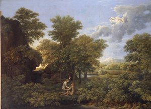 Frühling oder Erdparadies von Nicolas Poussin