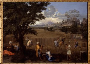 Sommer oder Ruth und Boaz von Nicolas Poussin