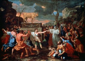 Die Anbetung des Goldenen Kalbes, ca. 1635