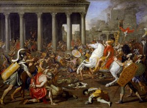 Die Zerstörung der Tempel in Jerusalem durch Titus von Nicolas Poussin