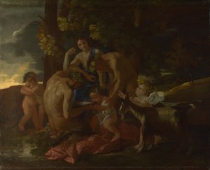 Die Erziehung des Bacchus, ca. 1628-1629 von Nicolas Poussin